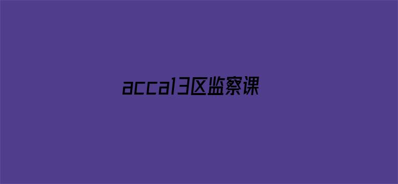 acca13区监察课